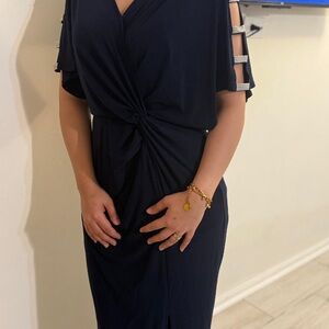 Elegant Navy Blue Dress
